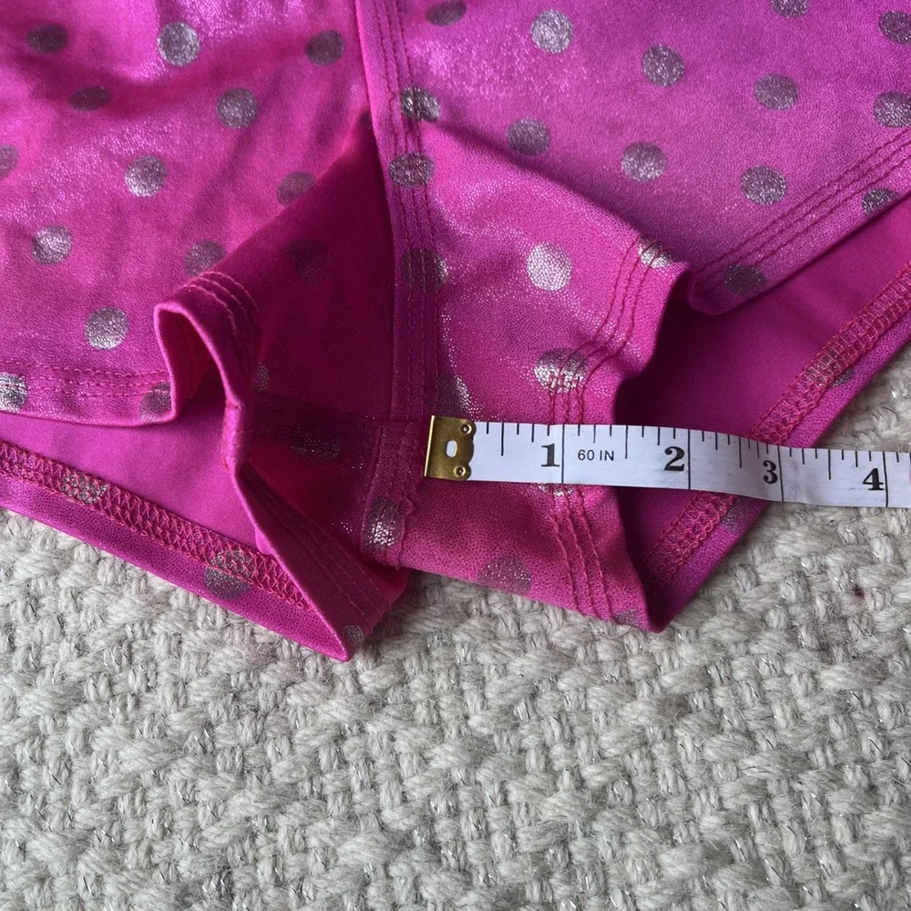 Derby Skinz pink polka dot large USA VTG Sparkle Shorts